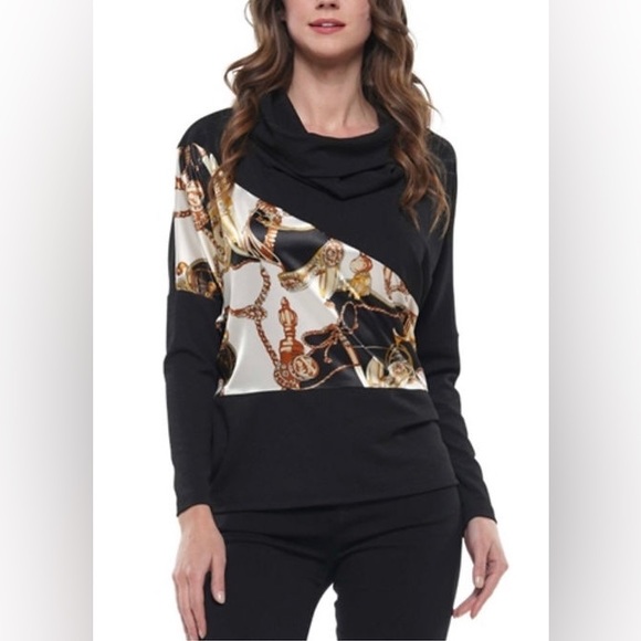 Brand new Print Turtleneck Top - Picture 1 of 4